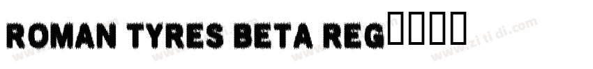 Roman Tyres BETA Reg字体转换